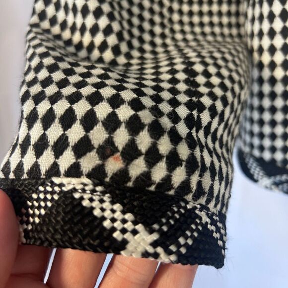 Stanley Blacker for Gantos Vintage Diamond Print Eclectic Blazer Jacket Size 12 - Picture 12 of 13